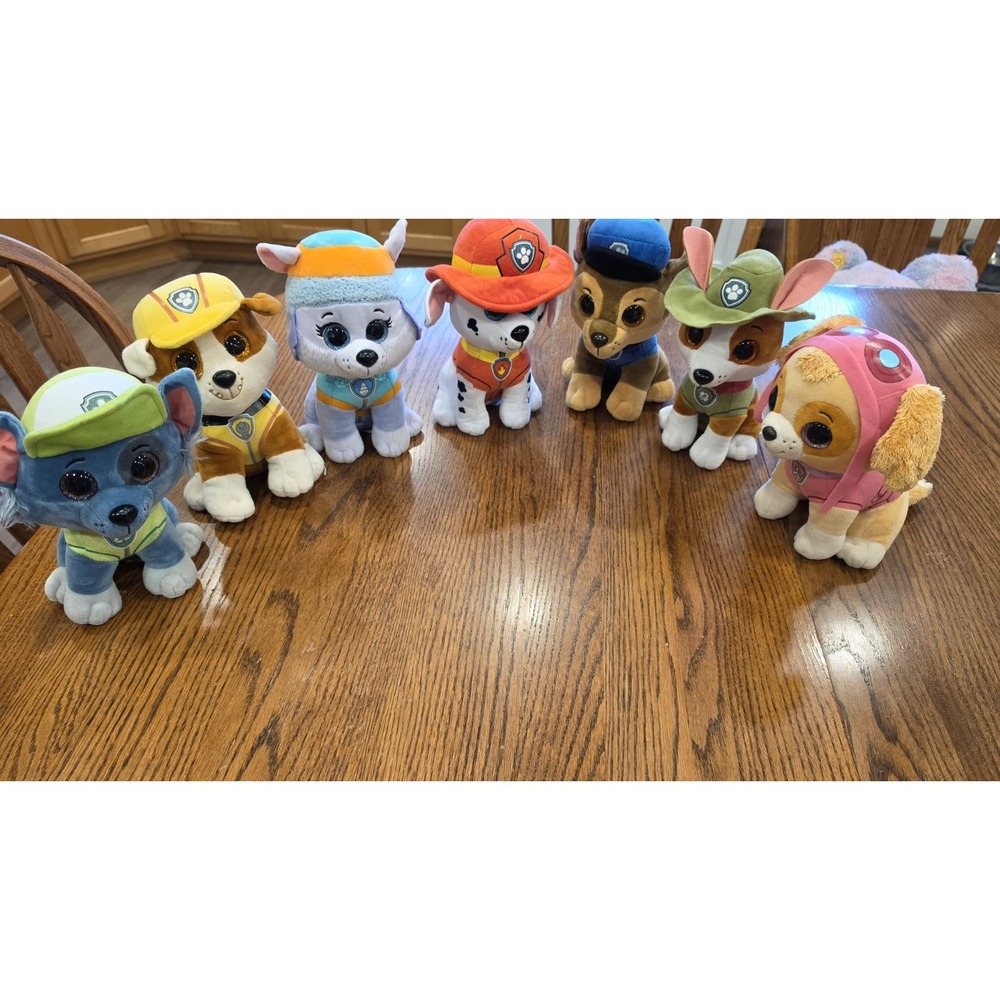 Pawpatrol TY Lot Of Seven Plushies